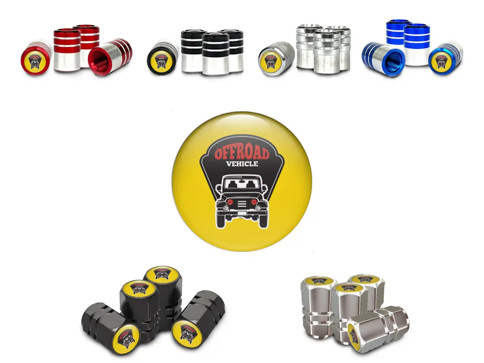 Tyres Valve Caps SUVs Tuning Style